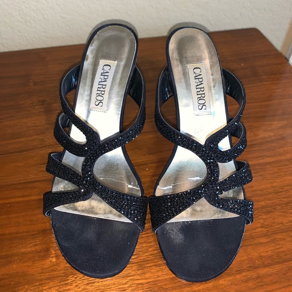 Caparros black sparkle heels - Picture 1 of 10